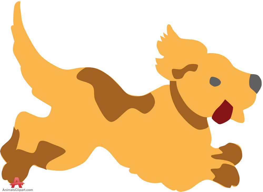 Running Puppy Dog Clipart | Free Clipart Design Download