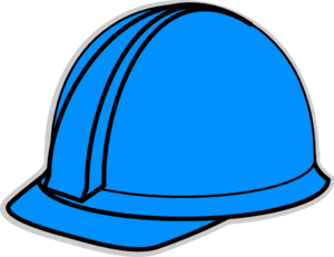 Blue Hard Hat Clip Art - vector clip art online ...