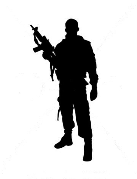 Army Soldier Silhouette Clipart