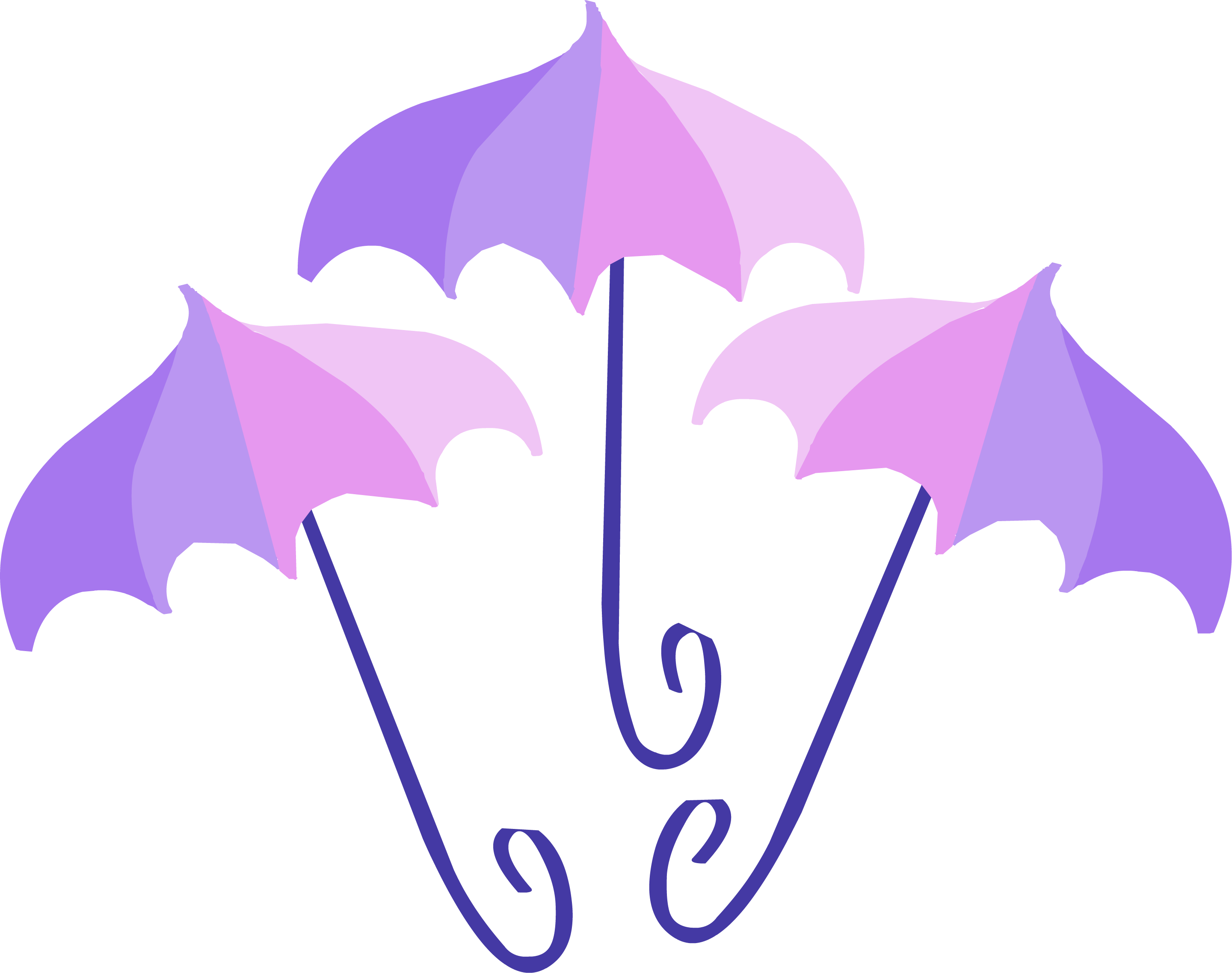 Purple Umbrella - ClipArt Best
