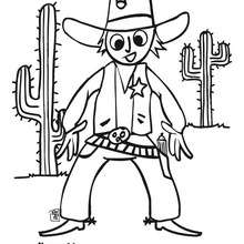 COWBOY coloring pages - Wild West