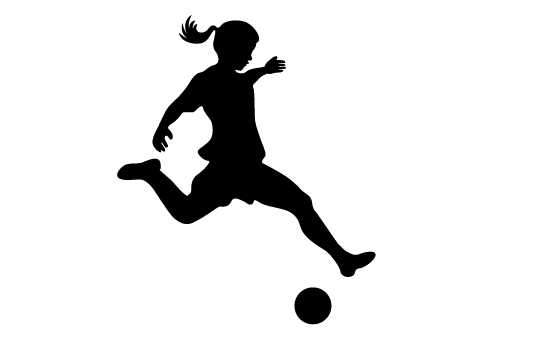 clipart of girl playing soccer - photo #38
