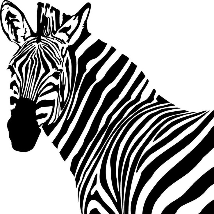 zebra head clipart - photo #3