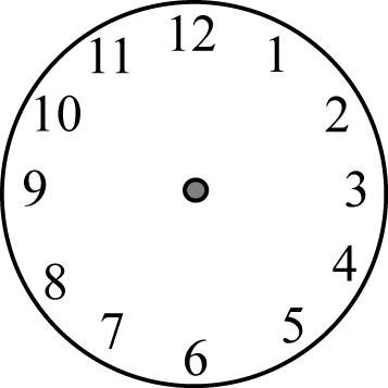Clock clipart with no hands