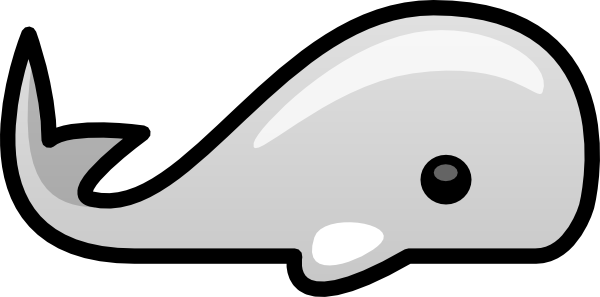 Small Cartoon Whale Clip Art - vector clip art online ...