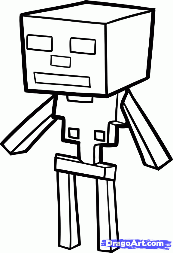 minecraft skeleton clipart - photo #15