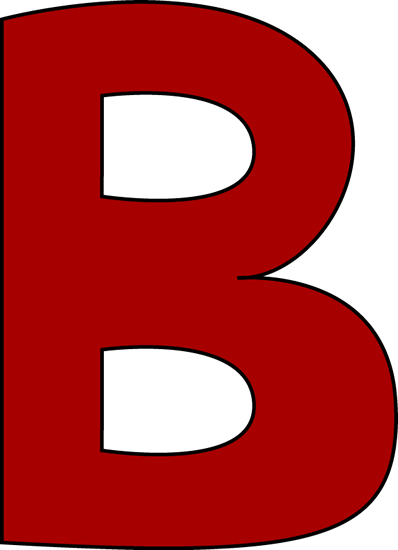 The letter b clipart