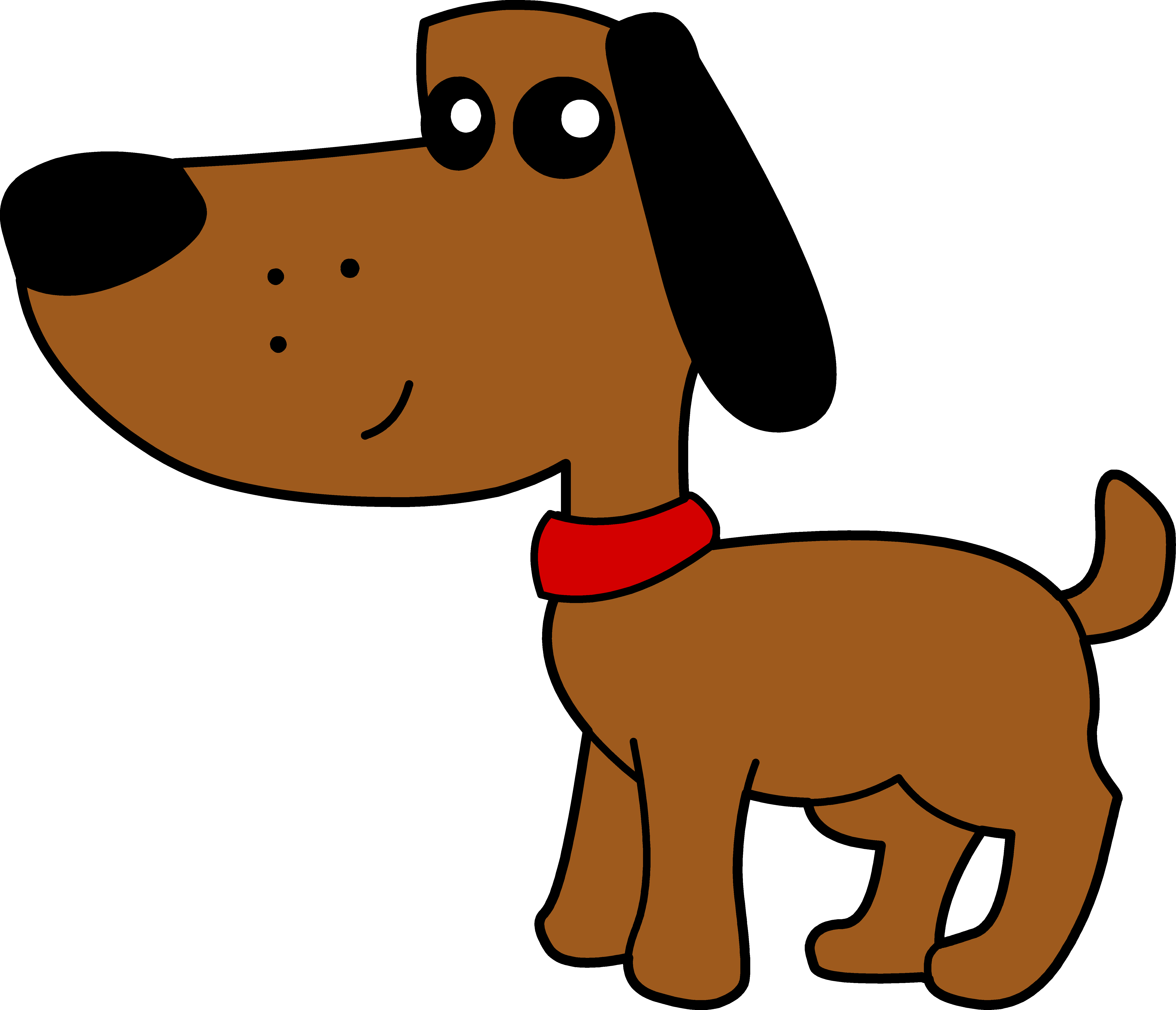 Clipart small brown dog