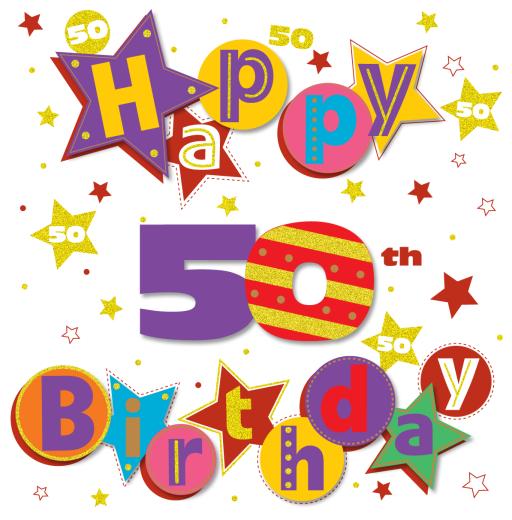 Happy 50 Birthday Clipart Best