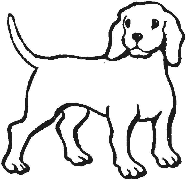 Dog Outline Clipart