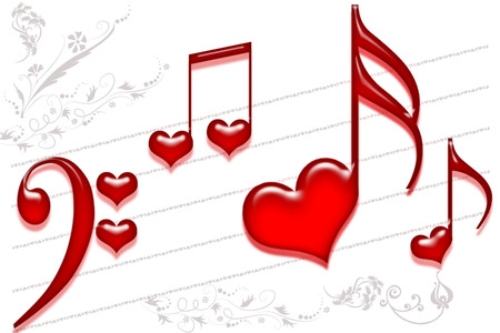 Music Notes Heart Clip Art - Free Clipart Images