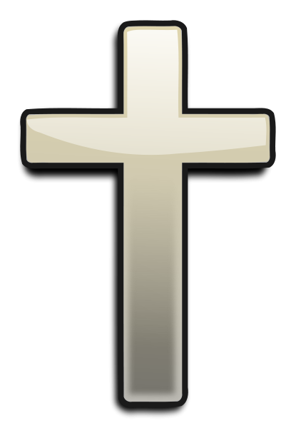 Green And Gold Cross Clipart