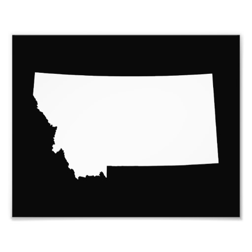 Clipart states outline montana