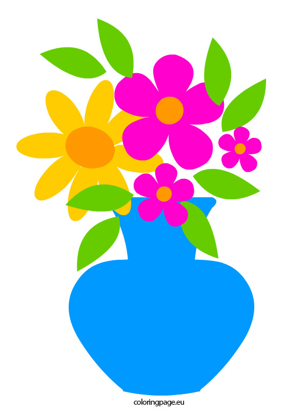Flowers in Vase | Coloring Page