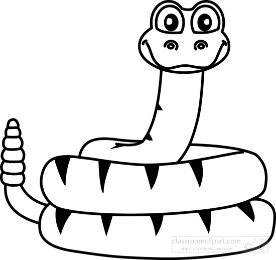 Cartoon animal clipart black and white