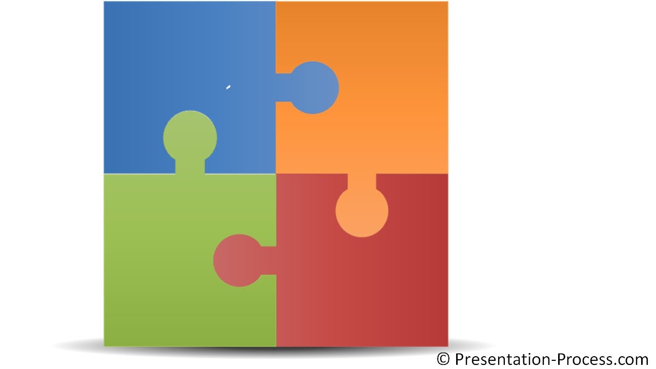 4 piece puzzle clipart