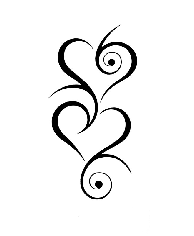 Black And White Heart Tattoo - ClipArt Best - ClipArt Best