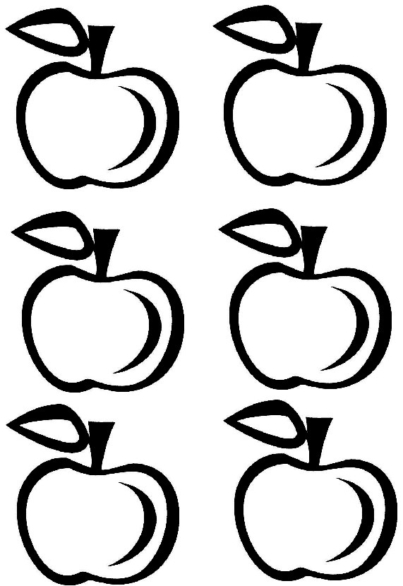 497 views Best Photos of Apple Template Printable - Apple Fruit Coloring ...