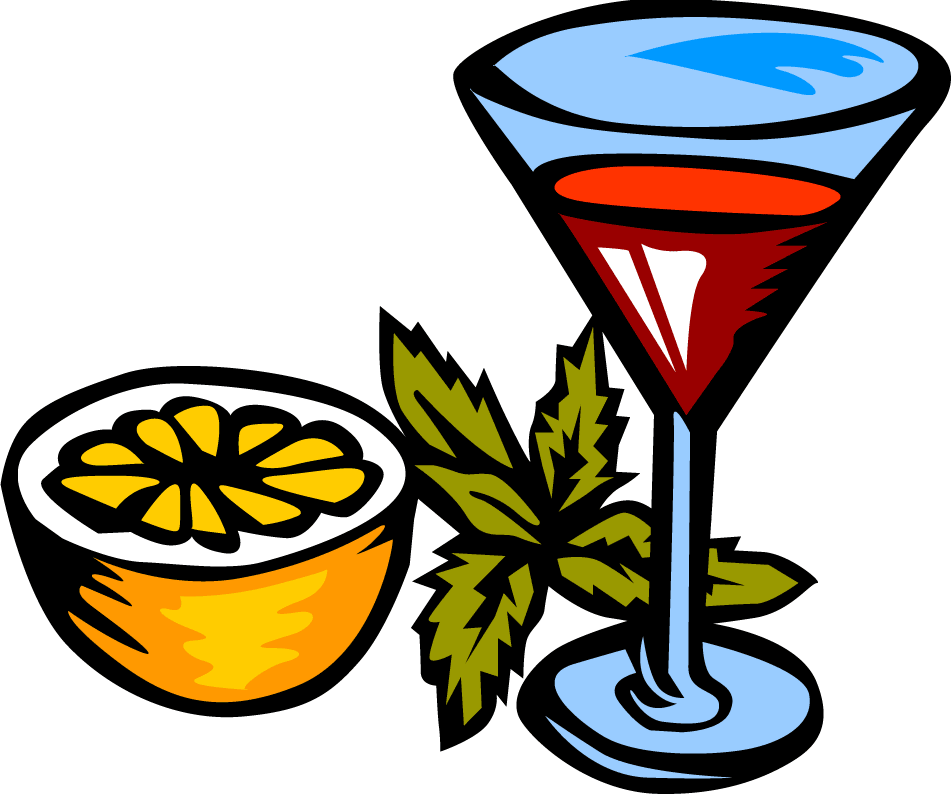 Alcoholic beverages clipart