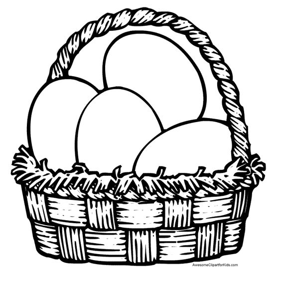 Coloring, Easter egg basket and Pictures