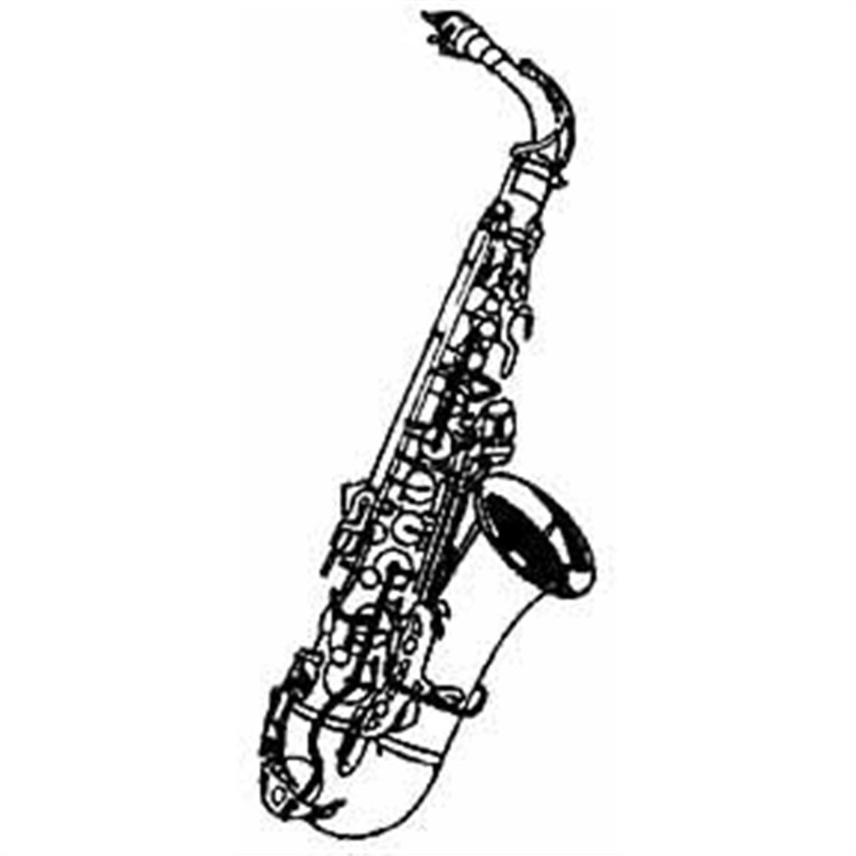 Cartoon alto saxophone clipart