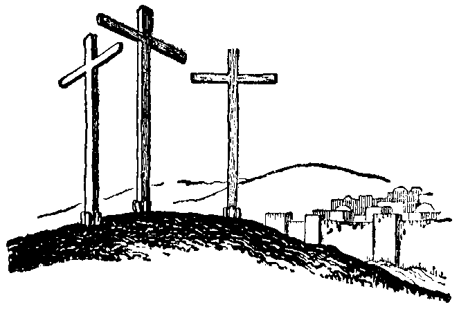 Three crosses clipart free