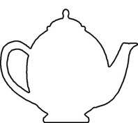 Teapot Coloring Page. cursiva de la onu colouring pages. teapot ...