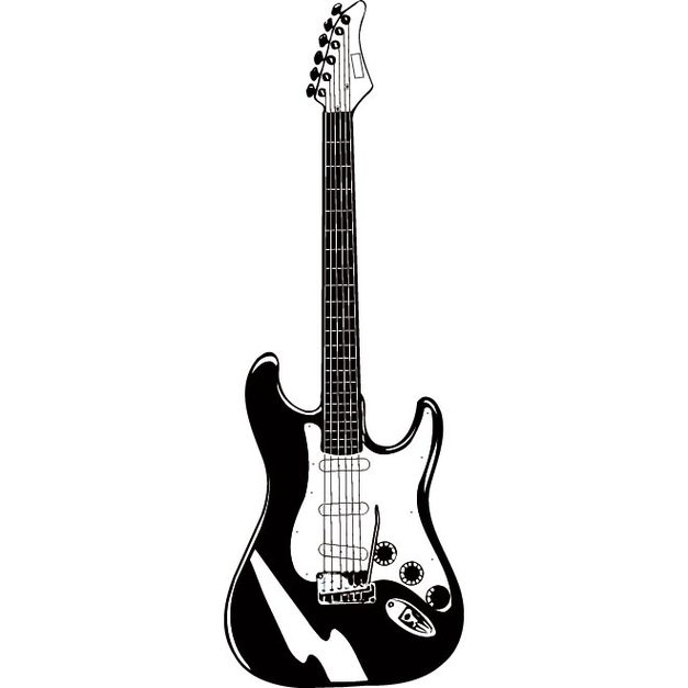 free guitar silhouette clip art - photo #29