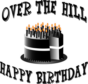 Over The Hill 50 Birthday Clipart