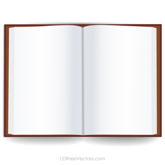 Blank Book Cover Template | 123Freevectors