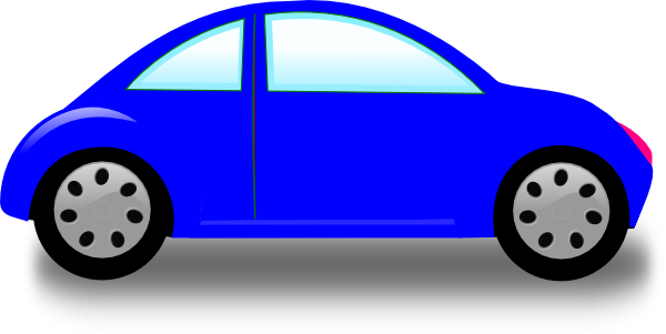 Race car blue clipart