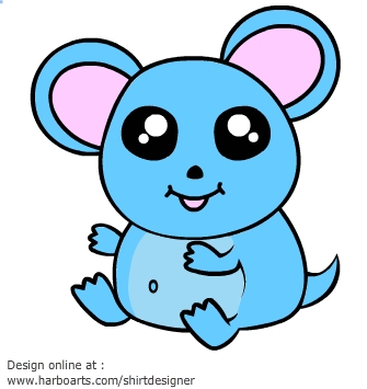Download : Cute Happy Mouse - Vector Graphic