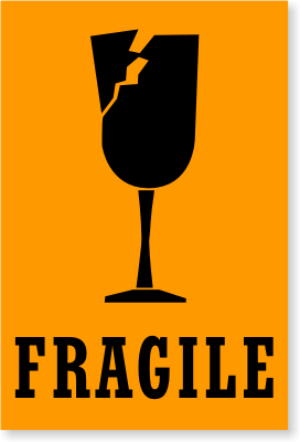 Fragile Stickers & Fragile Labels - Free Shipping