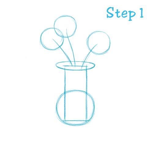 How to Draw a Flower Vase (Beginning) – sketch2draw.com