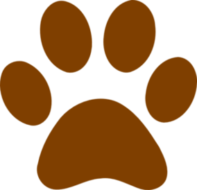 Brown Dog Paw Print Clipart - Free to use Clip Art Resource
