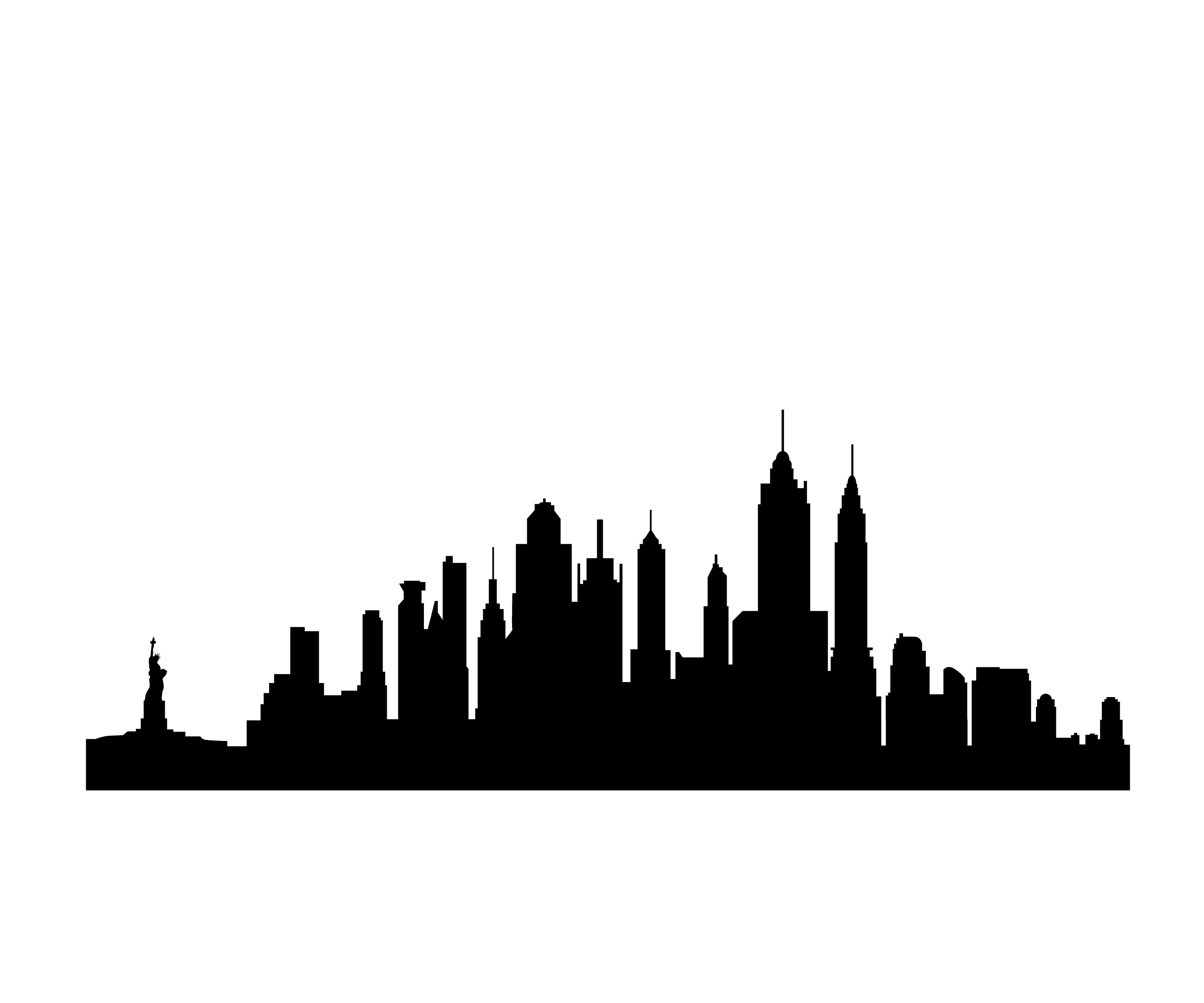 Chicago Skyline Outline Clipart - Free to use Clip Art Resource