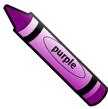 Purple crayon clipart