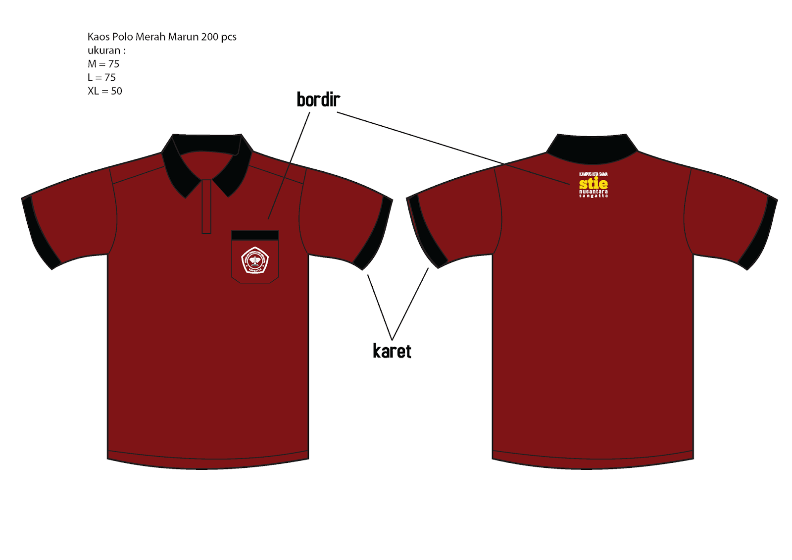Order Kaos Polo Merah Marun ~ PERCETAKAN MURAH DI BANDUNG