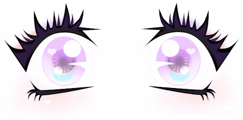 gif cute eyes anime kawaii Personal animated princess pink purple ...
