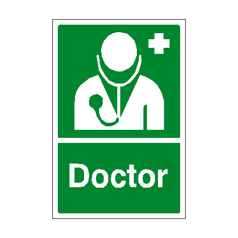First Aid Doctor Sign – PVC Safety Signs | Safety Signs Specialists