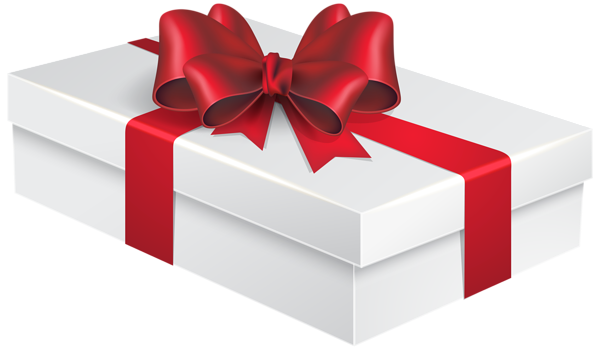 White Gift Box Png Clipart Image