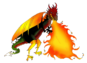 Clipart dragon fire