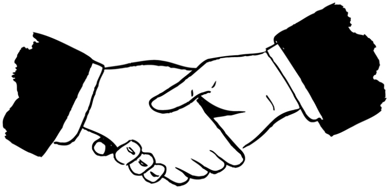Shake hand logo clipart
