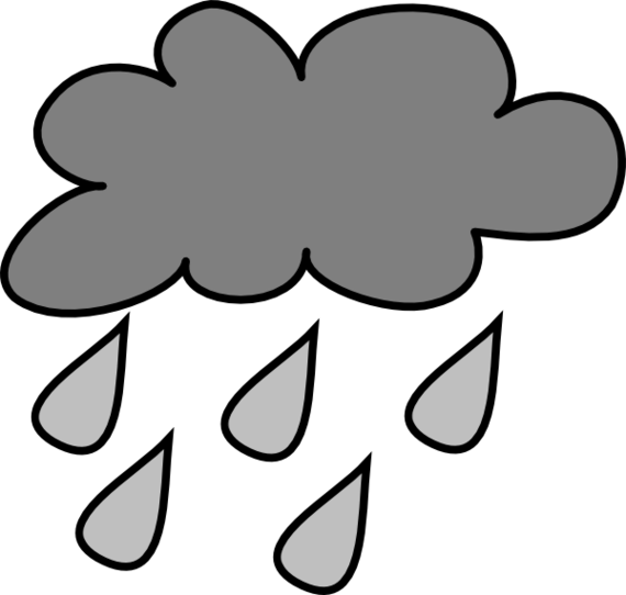 Rain Cloud Template Printable Clipart - Free to use Clip Art Resource