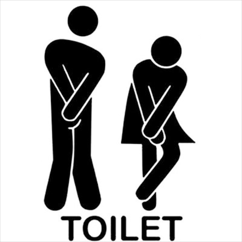 Aliexpress.com : Buy New Removable Cute Man Woman Washroom Toilet ...