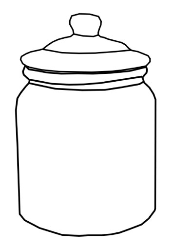 Empty cookie jar clipart