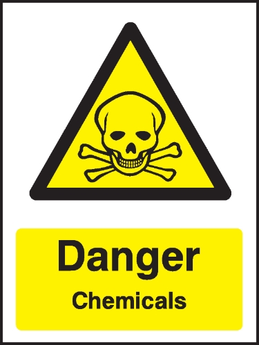 Danger - Chemicals skull & crossbones