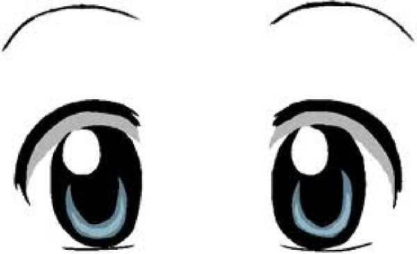 Anime Eyes clip art - vector clip art online, royalty free ...