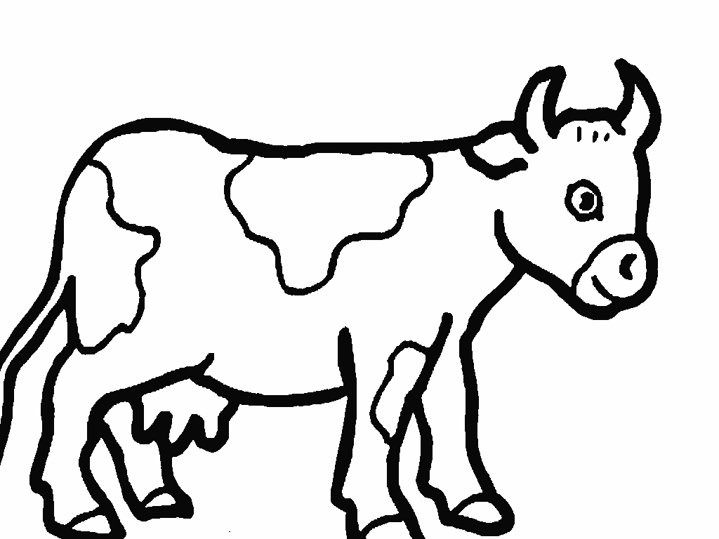 Cartoon Cow Coloring Pages ClipArt Best
