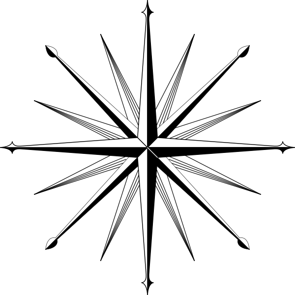 Compass Rose Drawings - ClipArt Best